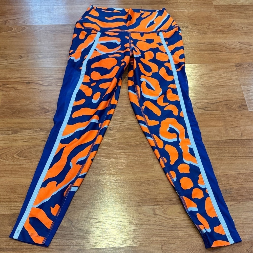 Zumba Victory High Waisted Ankle Leggings With Side Inserts